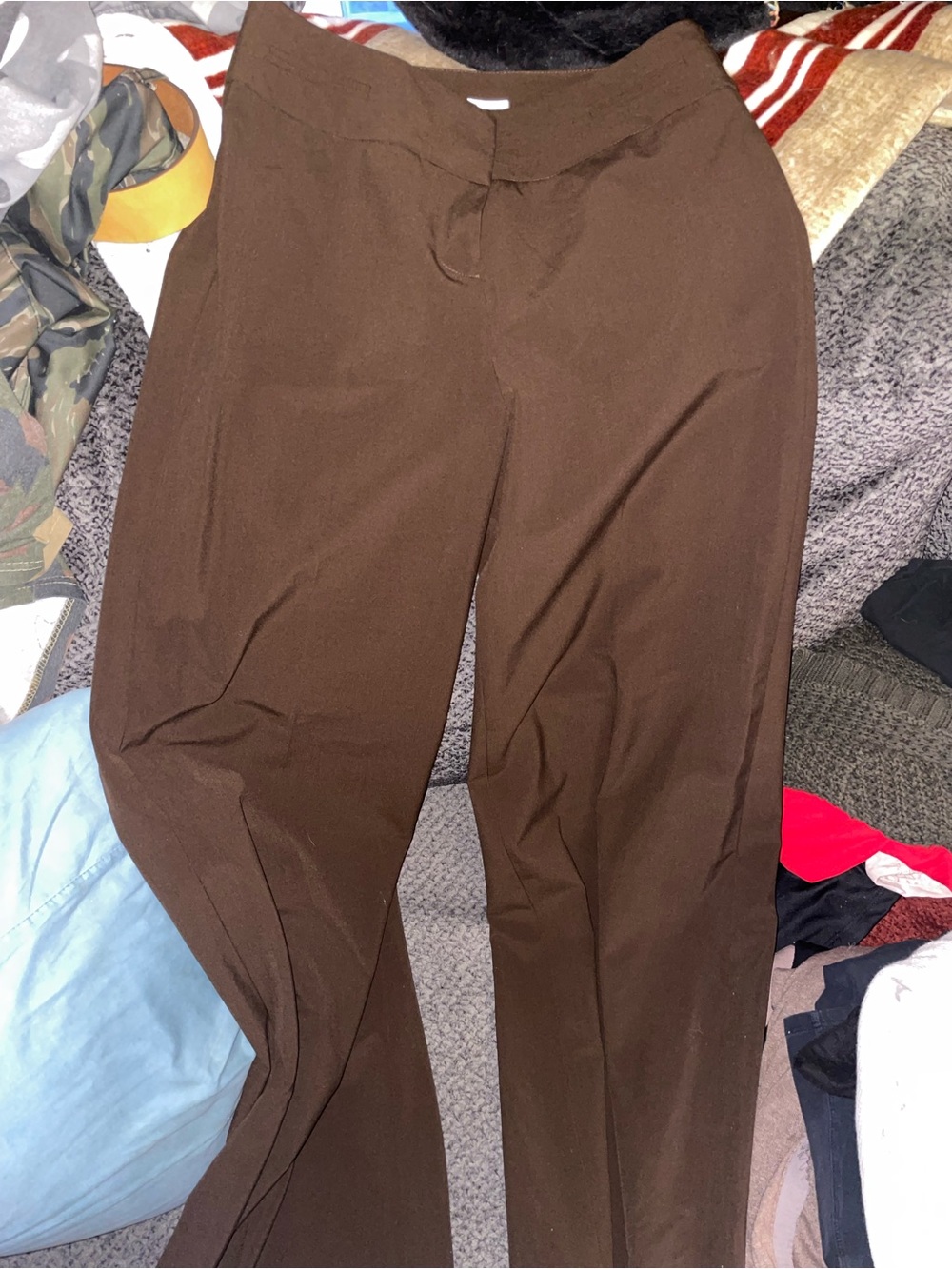 LOFT Brown Women's Straight-Leg Dress Trousers